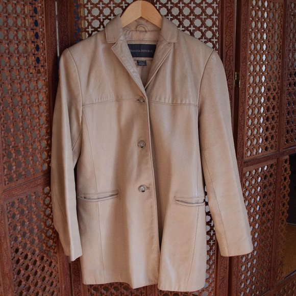 Banana Republic Jackets & Blazers - Real leather Banana Republic coat